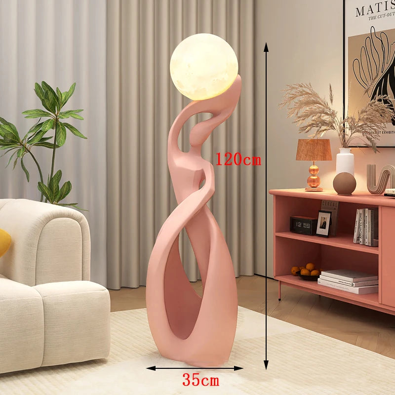 Nordisk Minimalist LED Golvlampa – Fjärrkontroll Dimbar
