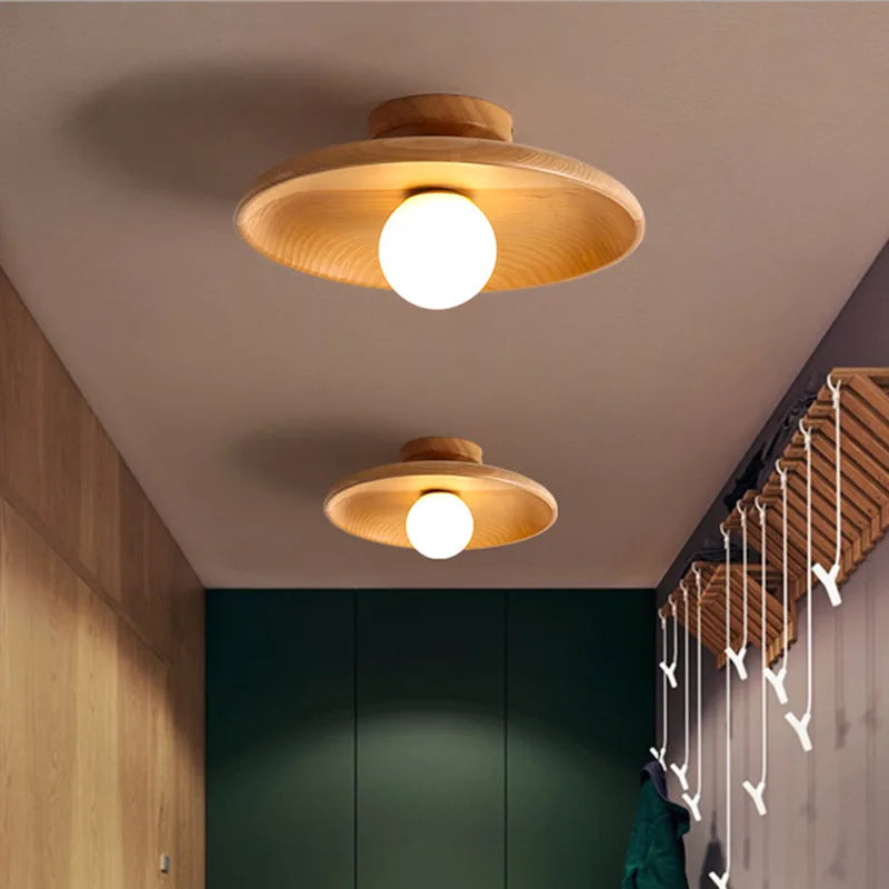 Modern Trä Taklampa Valnöt G9 – Korridor & Trappa