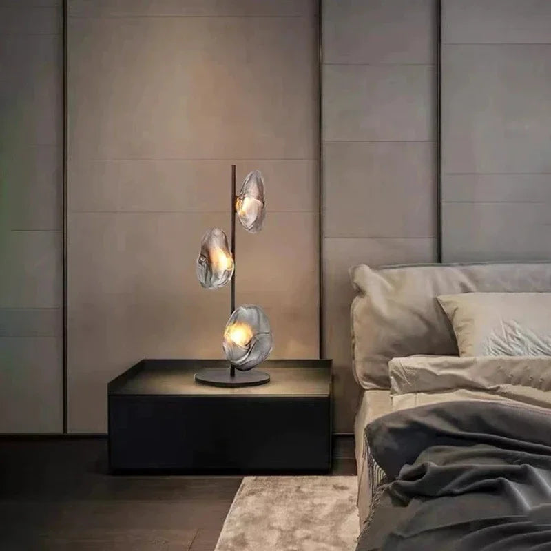 Nordisk Modern Glas Golvlampa LED – Hörn, Hotell & Vardagsrum