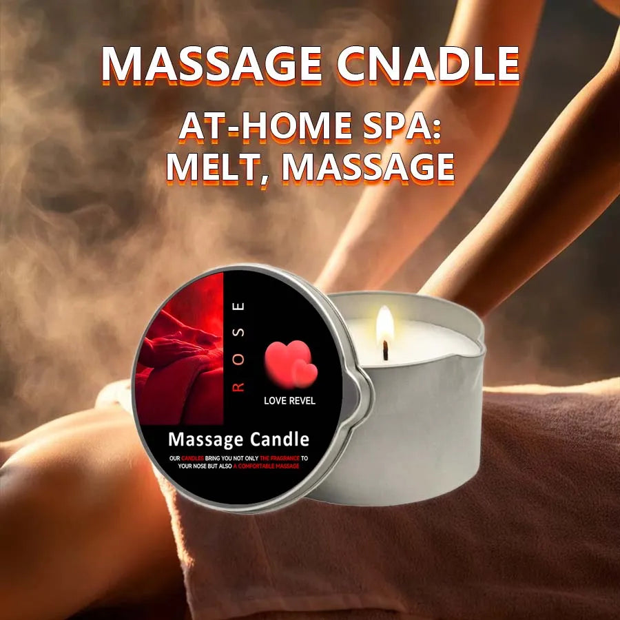 Massageolja Doftljus Amber & Vanilj 60ml – Sojvax Fuktgivande Jul Present