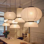Wabi-Sabi Taklampa Rispapper – Japansk Hänglampa LED