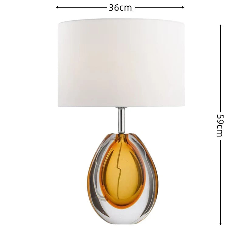 Kreativ Glasbordslampa Grön – Lyxig Hotell & Villa E27