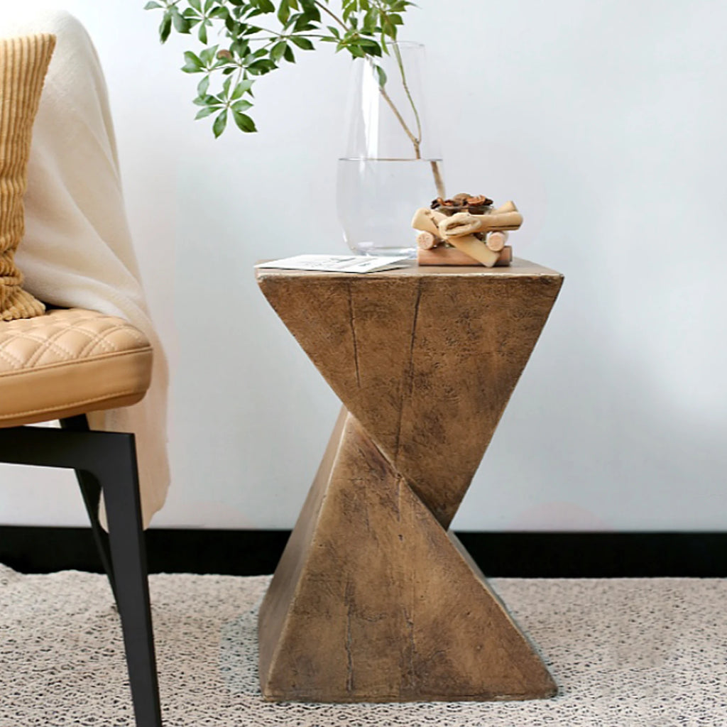 Sidobord Betong-look – Geometrisk Inomhus & Utomhus