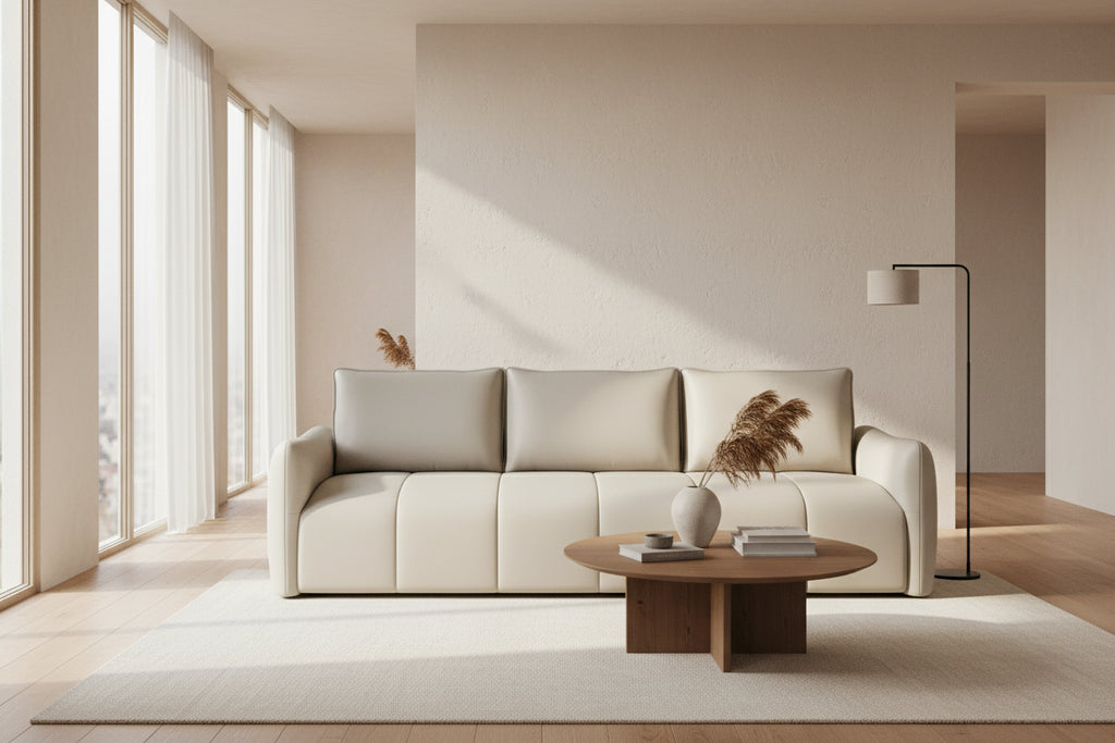 Kompakt Soffa – Reptåligt Tyg Modern Design