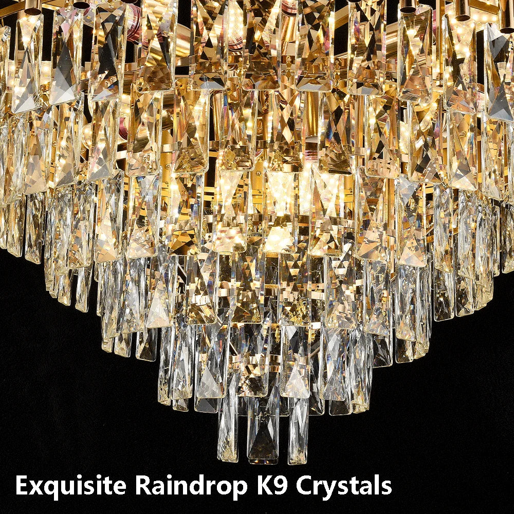 Lyxig Kristallkrona – Modern LED Taklampa Vardagsrum