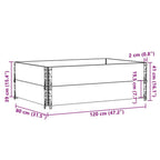 Upphöjd Odlingslåda Massivt Trä 120×80 cm – Altan, Balkong & Trädgård