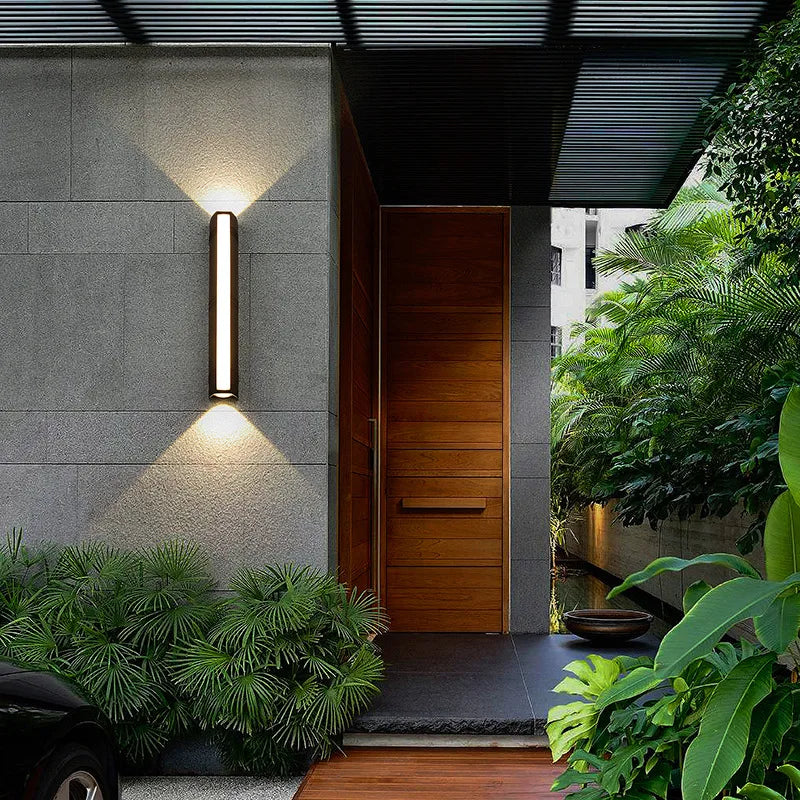 Modern Utomhus Rand LED Vägglampa IP65 – Aluminium