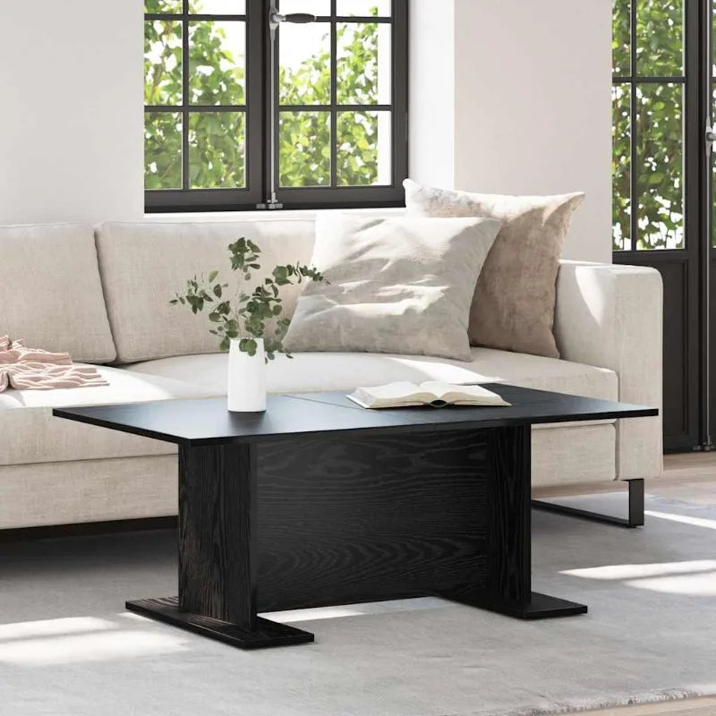 Soffbord Svart Ek 103x60 cm – Engineering Wood