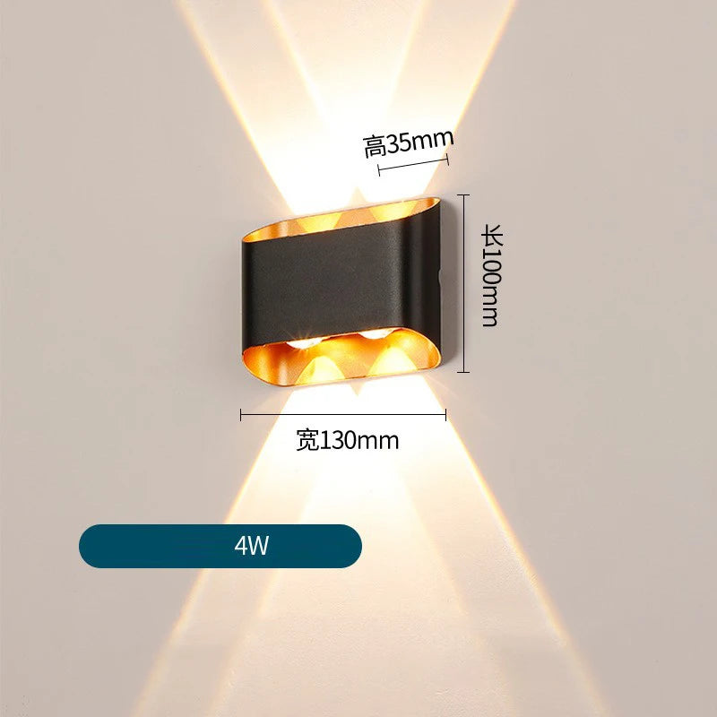Utomhus Aluminium LED Vägglampa 10W IP65 – Balkong