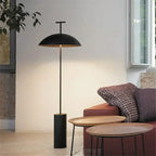 Modern Minimalist Svampgolvlampa – Svart & Röd LED E27