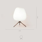 Designer Bordslampa Kokong – Mjölkvitt Glas Sovrum