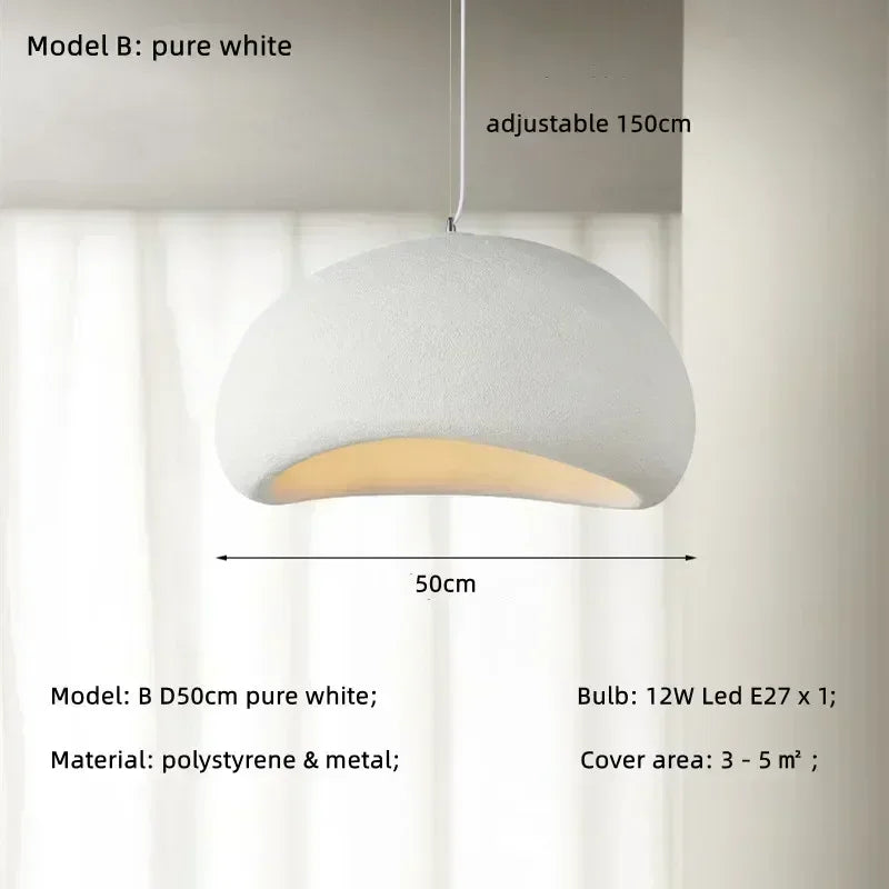 Handgjord Wabi-Sabi Hänglampa LED – Restaurant & Köksö