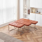 Hallbänk Metall & Konstläder – Smal Skobänk