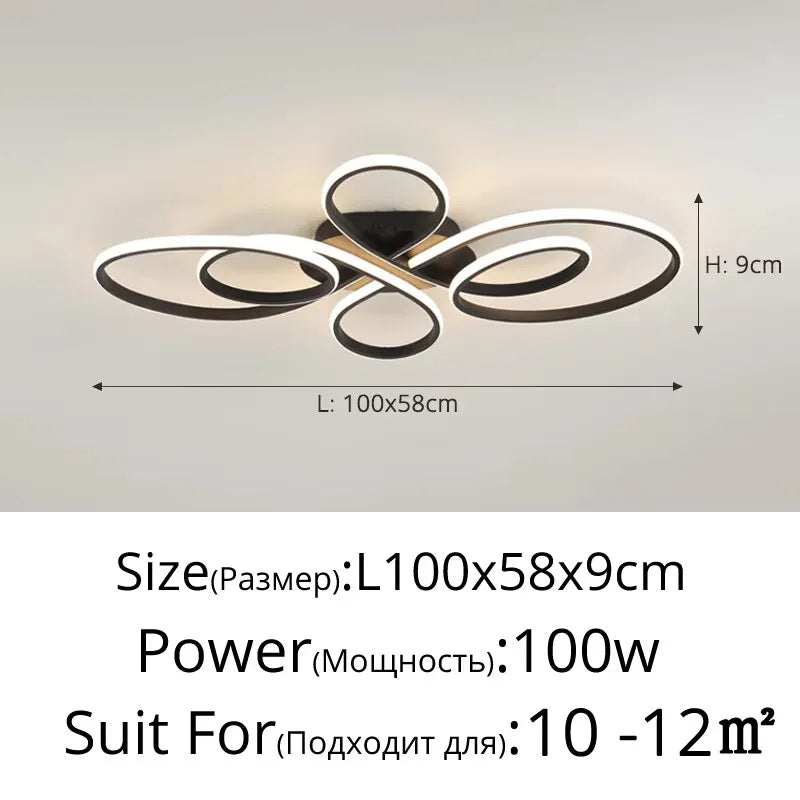Kreativ LED Taklampa Nordisk – Vardagsrum, Sovrum & Kontor