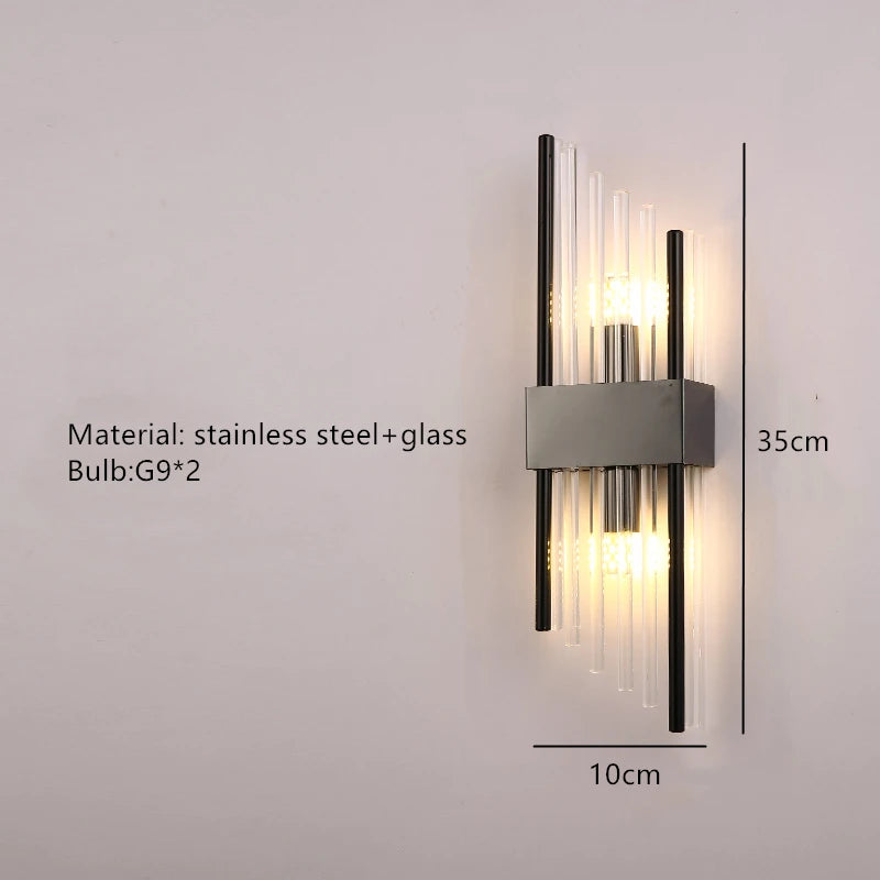 Ljuslyx Guld LED Vägglampa – Vardagsrum & Trappa