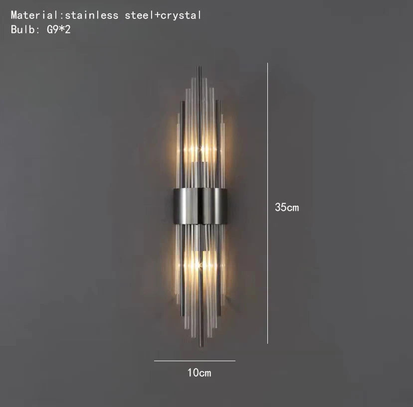 Ljuslyx Guld LED Vägglampa – Vardagsrum & Trappa
