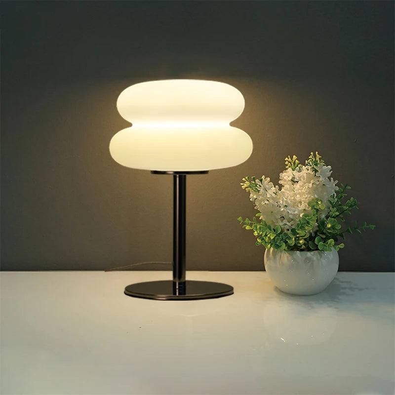 Macaron LED Bordslampa – Trichromatic Dimning Sovrum