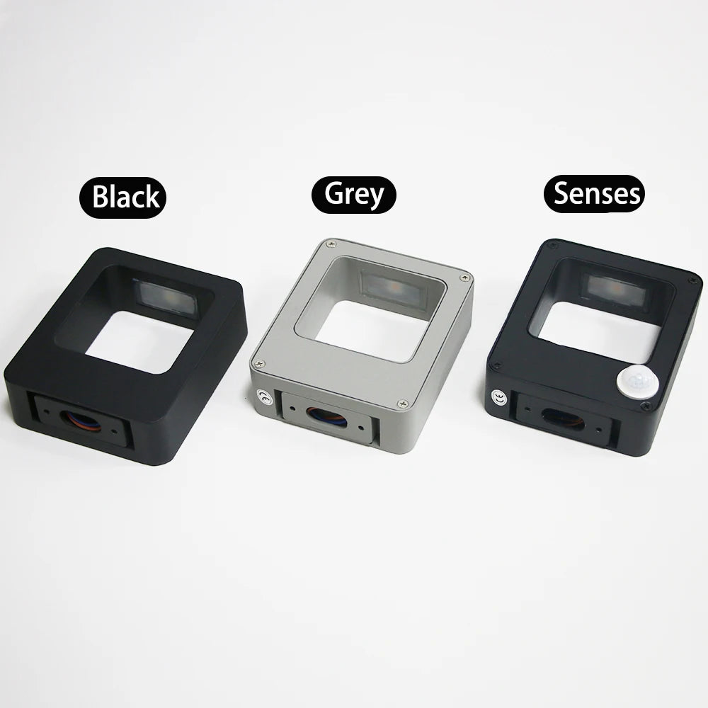 Rörelsesensor Utomhus Vägglampa – Aluminium Balkong