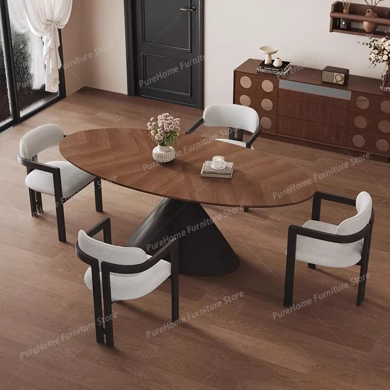 Runt Trämatbord Mid-Century – Kök & Restaurant