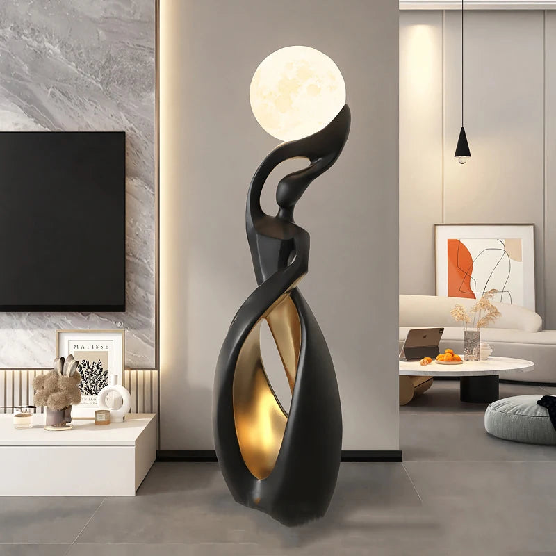 Nordisk Minimalist LED Golvlampa – Fjärrkontroll Dimbar