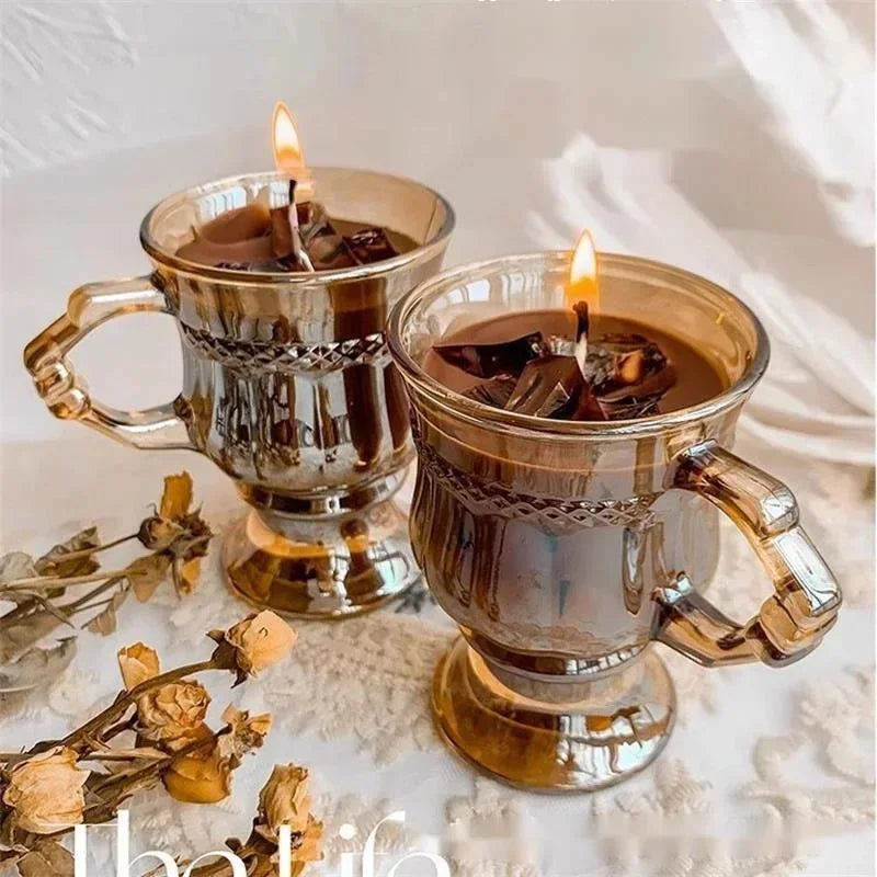 Iced Americano Kaffe Doftljus Glas – Nischpresent Kaffeälskare