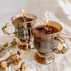 Iced Americano Kaffe Doftljus Glas – Nischpresent Kaffeälskare
