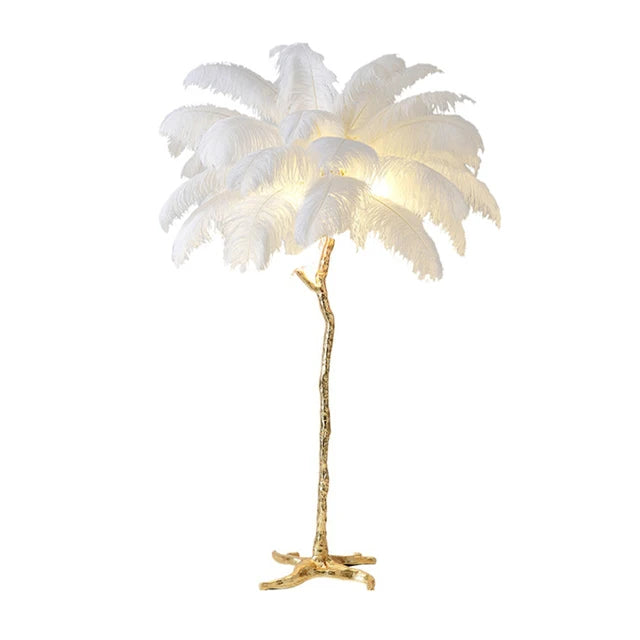 Modern Strutfjäder LED Golvlampa – Resin Sängbordslampa & Vardagsrum