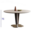Runt Matbord Stenslab 80-130 cm – Lyxig Minimalistisk