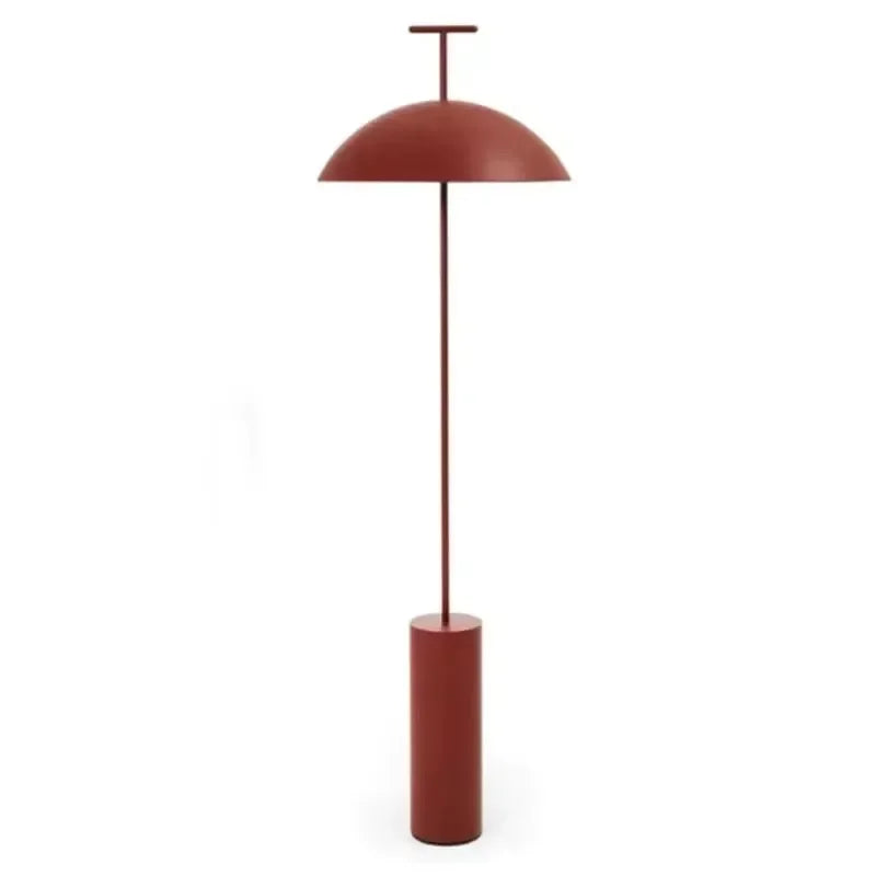 Modern Minimalist Svampgolvlampa – Svart & Röd LED E27