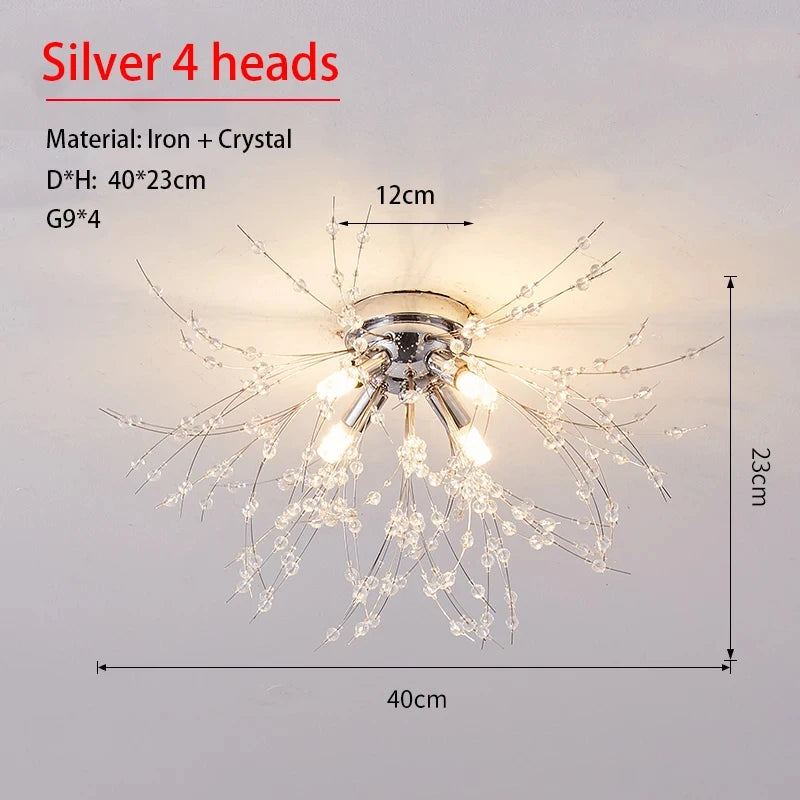 Dandelion Kristalltakkrona LED G9 – Firefly Lyxig Matsal & Vardagsrum