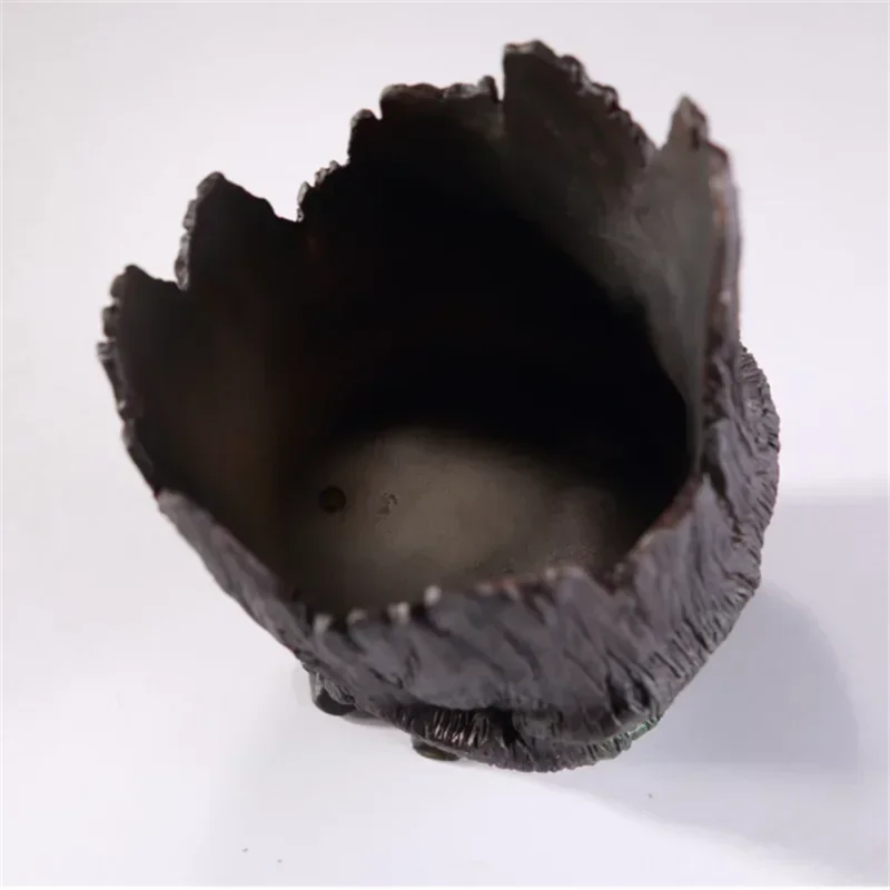 Gotisk Skallekruka Resin – Dekorativ Skelett Blomkruka Bar & Utomhus