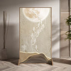 Lyxig Nio Fisk Skärm 80×180 cm – Modern Hall & Sovrum Metall & Trä Partition