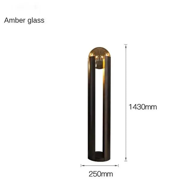 Modern Lyxig LED Golvlampa Mässing – Glasglob