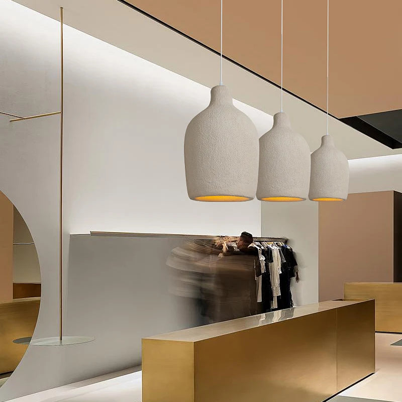 Wabi-Sabi Cement Hänglampa LED – Restaurant, Bar & Sovrum