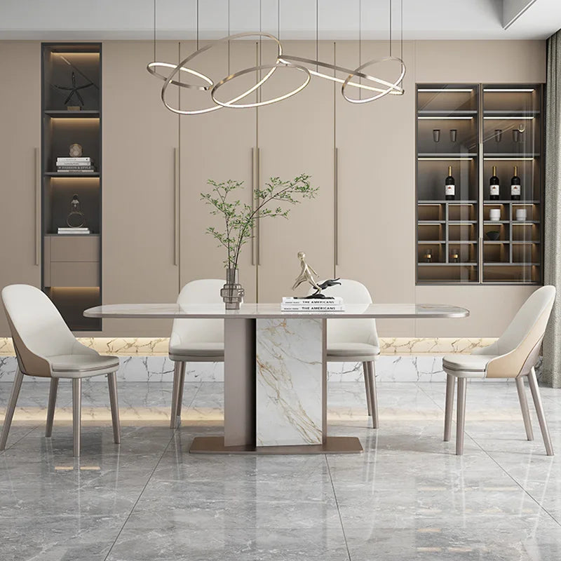 Lyxigt Stenslab Matbord Rektangulärt – Blank Minimalism