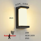 LED Utomhusvägglampa Radarsensor IP65 – Veranda 30W