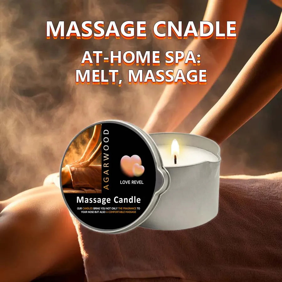 Massageolja Doftljus Amber & Vanilj 60ml – Sojvax Fuktgivande Jul Present