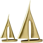 Minimalistisk Segelbåts Ornament Resin – Nisch Lyckosymbol Vardagsrum