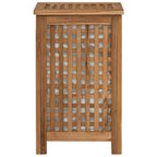 Tvättkorg Massivt Teak 35×25×60 cm – Naturlig Rustik Badrum & Sovrum