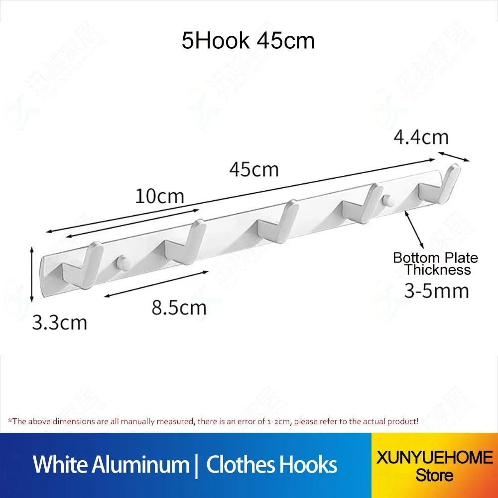 Aluminium Väggkrok Vit – Handduk, Kappa & Klädförvaring Hall & Badrum