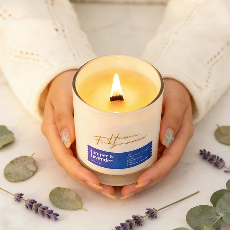 Aromljus Passionsfrukt & Viol Sojvax – Sovrum & Långvarig Hemfragrans