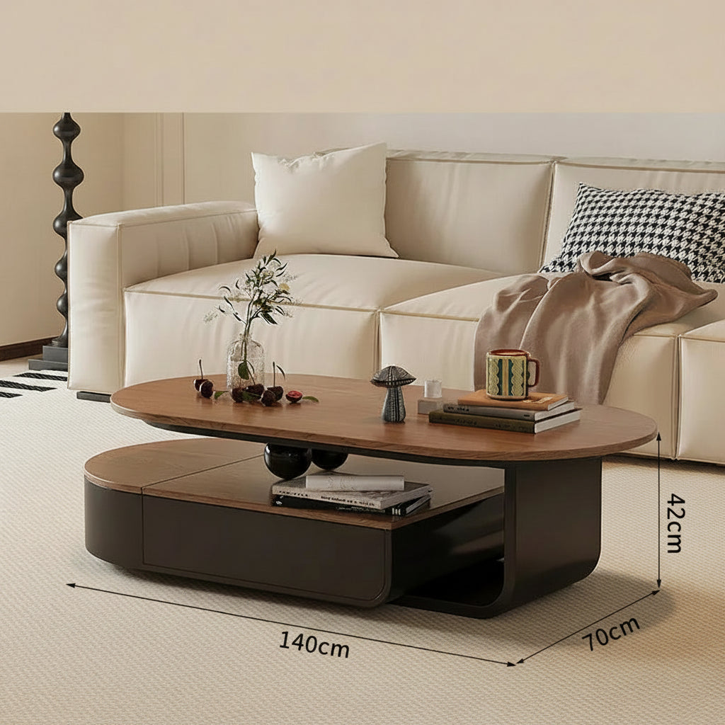 Lyxigt Sidobord – Förvaring, Designer Hjul