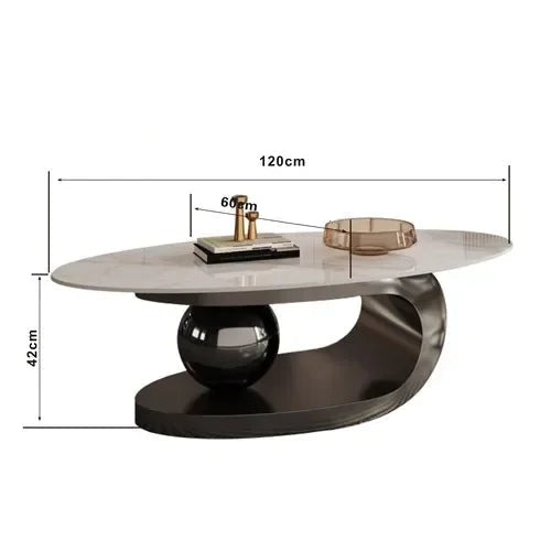 Nordiskt Soffbord Ovalt – Minimalistisk Design