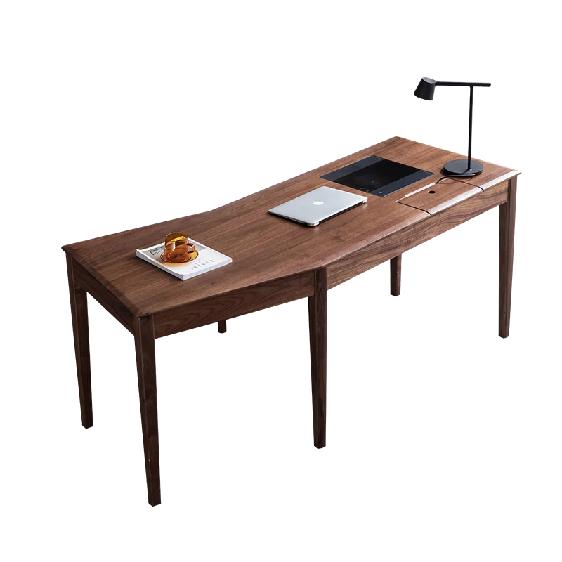 Organiserat Kontorsskrivbord – Trä Minimalism