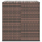 Utomhus Trädgårdskuddsbox 100×97,5×104 cm Rattan-look – Brun Patio & Balkong