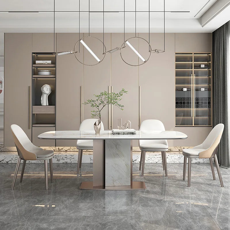 Lyxigt Stenslab Matbord Rektangulärt – Blank Minimalism