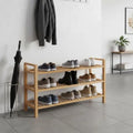 Skohylla 3 Hyllplan Massiv Ek 100×27×60 cm – Rustik Entré & Hall