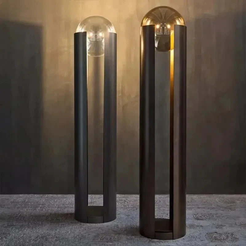 Modern Lyxig LED Golvlampa Mässing – Glasglob