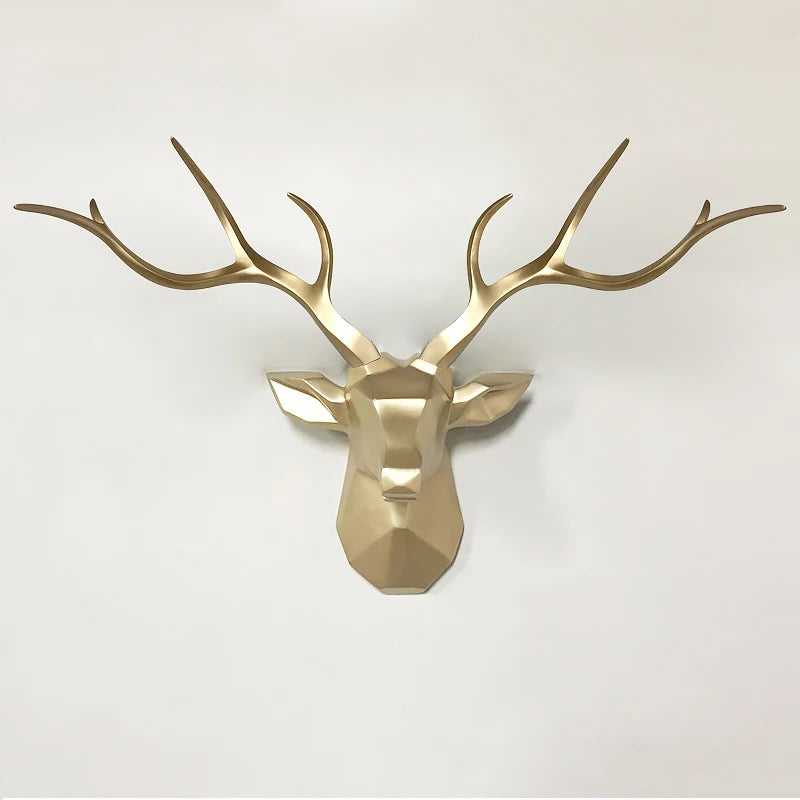 3D Rådjurshuvud Väggdekoration – Djurskulptur Stag Sovrum & Vardagsrum
