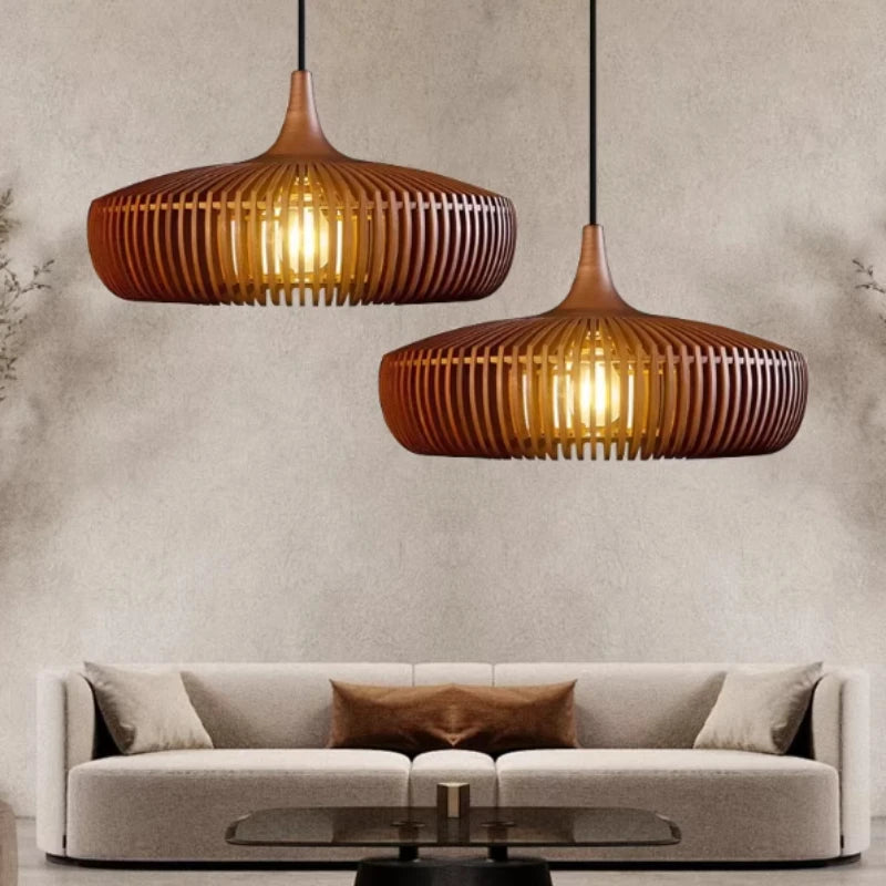 Wabi-Sabi Minimalist Hänglampa LED – Genombruten Vintage Köksö & Sovrum